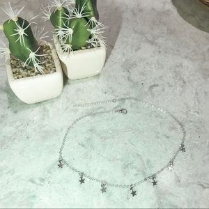 Silver Star Choker Necklace ⭐️